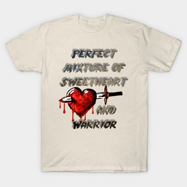 Sweetheart & warrior T-Shirt by djmrice